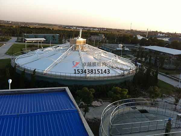 十堰市污水池反封閉罩棚設(shè)計(jì)施工、案例圖片 ?